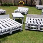 Image of white wooden pallets crafted by Forever Furnitures